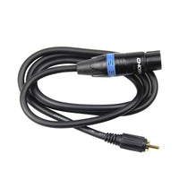 RCA Male to  XLR Male Cable Adapter, 5FT Unbalanced L/R RCA to XLR Phono Plug Cable, Left and Right Tape Out Cord, for Mixer, Studio Monitor, Stereo HiFi Subwoofer Speaker