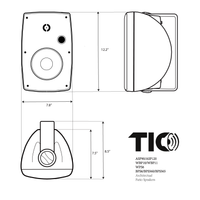 TIC WPS6 6.5" Outdoor Weather-Resistant WiFi Patio Speakers (Pair)-Refurbished