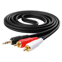 Q304-1.5M 3.5mm Audio jack to 2 Male Rca Cable