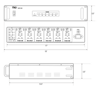 AMP666 6-Zone12-Channel Non-Fan Low-Noise Mulitiroom Audio Digital Amplifier