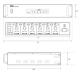 AMP666 6-Zone12-Channel Non-Fan Low-Noise Mulitiroom Audio Digital Amplifier