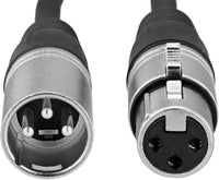 2XLR-01 XLR Male to Female Microphone Cable - 3 Feet