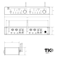 AMP111 2-Independent Zone/4-ChannelWi-Fi & Bluetooth 5.0 4*50w Multi-Room Amplifier