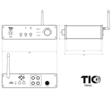 TRB502 Bluetooth 5.0 Mesh 2*100w Amplifier