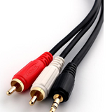 Q304-1.5M 3.5mm Audio jack to 2 Male Rca Cable